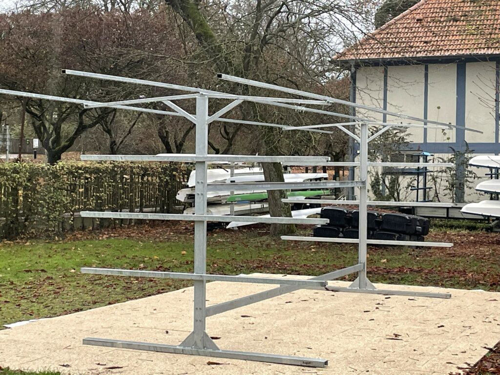 Fabrication d'un support démontable galvanisé pour des avirons